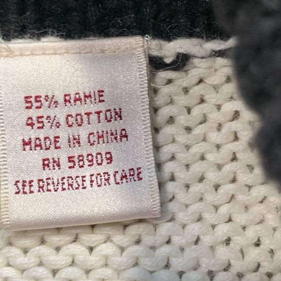 Vintage Bechamel Printed Knit Sweater Vest Winter Pine Cone Knit Sweater Zip Up - Picture 8 of 11